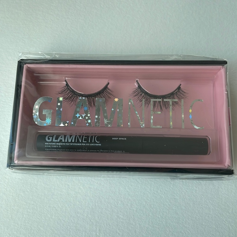 Glamnetic sealed pkg magnetic eyelashes magnetic eyeliner